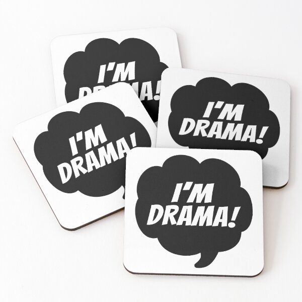 Item preview, I'm Drama (Speech Bubble Black & White) designed and sold by SassyClassyMe.