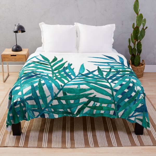 Item preview, Watercolor Palm Leaves on White designed and sold by micklyn.