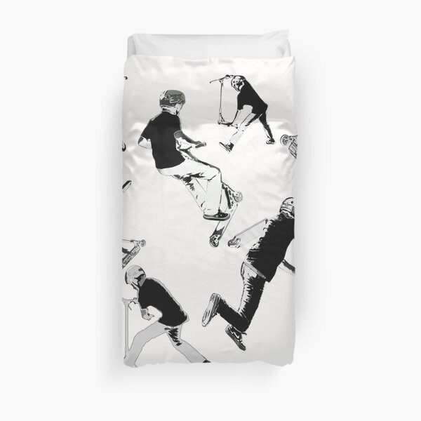 Airtime!- Stunt Scooter Fun Duvet Cover