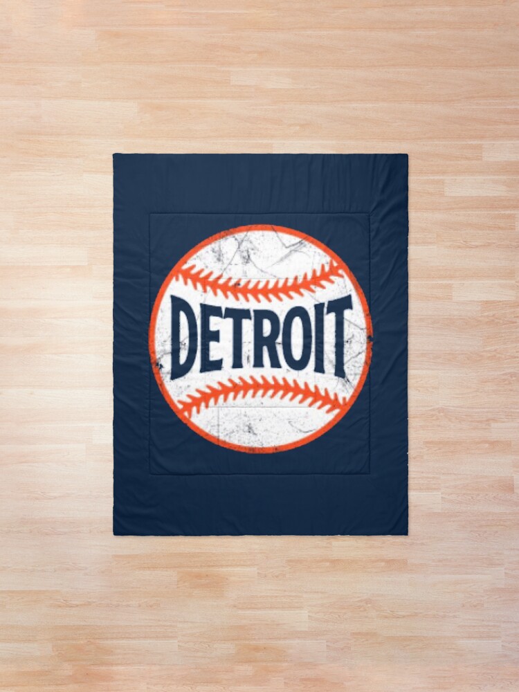 Detroit Tigers Blue Comforter By Thesportspage Redbubble