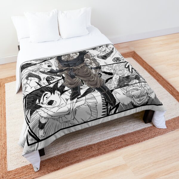 Goku Manga black and white version Dragon ball super z Comforter