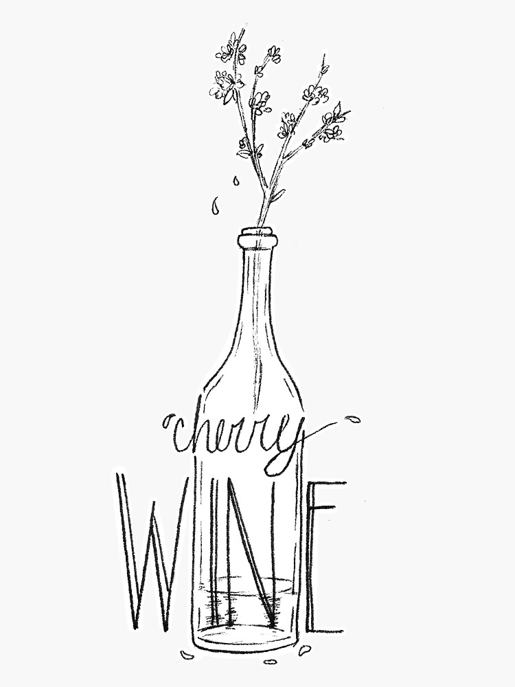 "Cherry Wine" Sticker for Sale by Astrumiel Redbubble