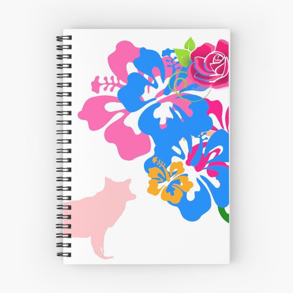 Item preview, a pink wolf with alot of flowers designed and sold by 9413.