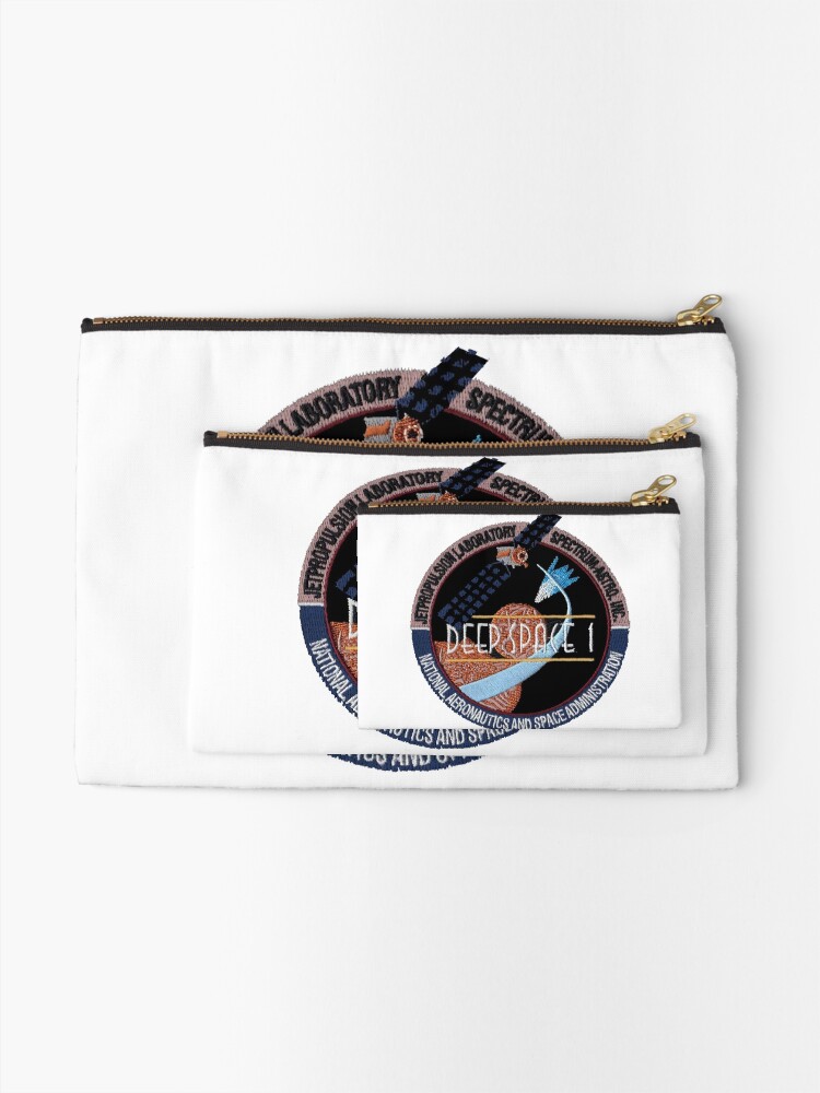 Thumbnail 2 of 4, Zipper Pouch, Deep Space 1 Program Patch designed and sold by Spacestuffplus.