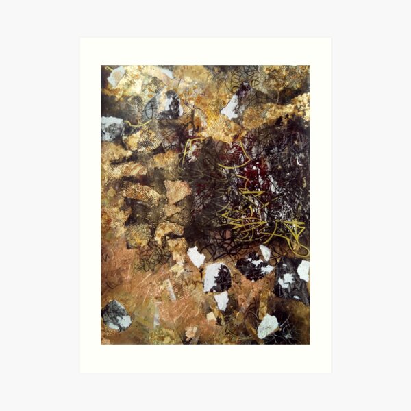 Chaos on Copper surface Art Print