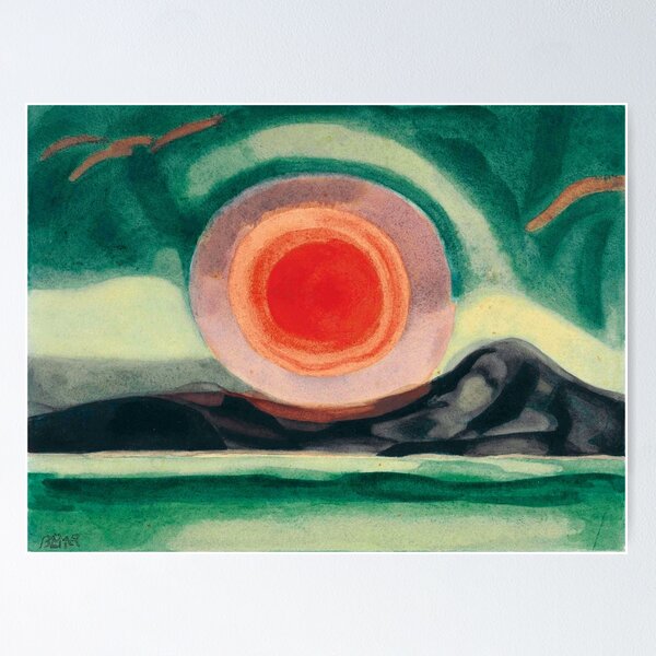 Vista previa del artículo con la obra «Oscar Bluemner - Puesta de sol en el río San Lorenzo», diseñado y vendido por ArtExpression.