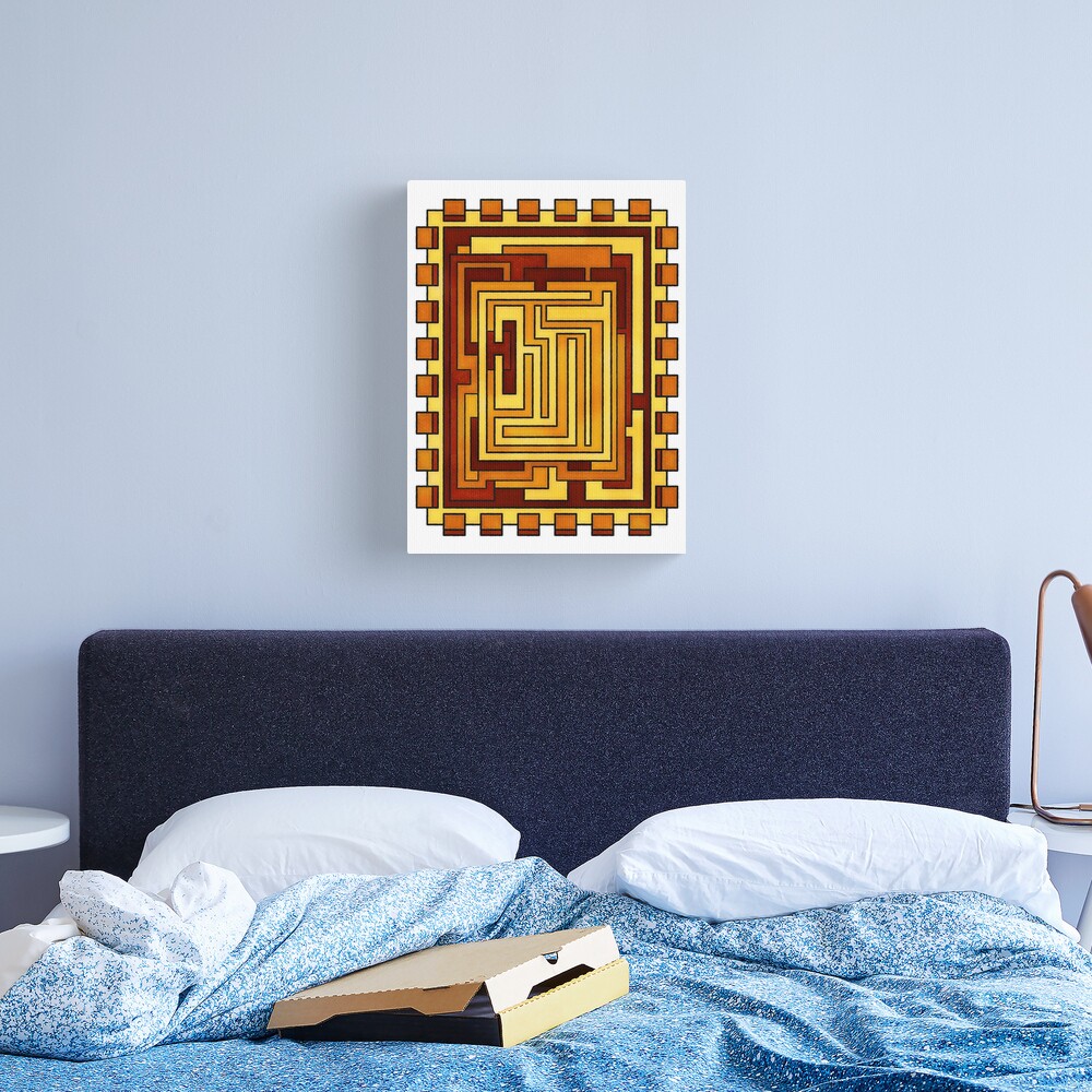 Sol - Geometric Art Deco Sun Canvas Print