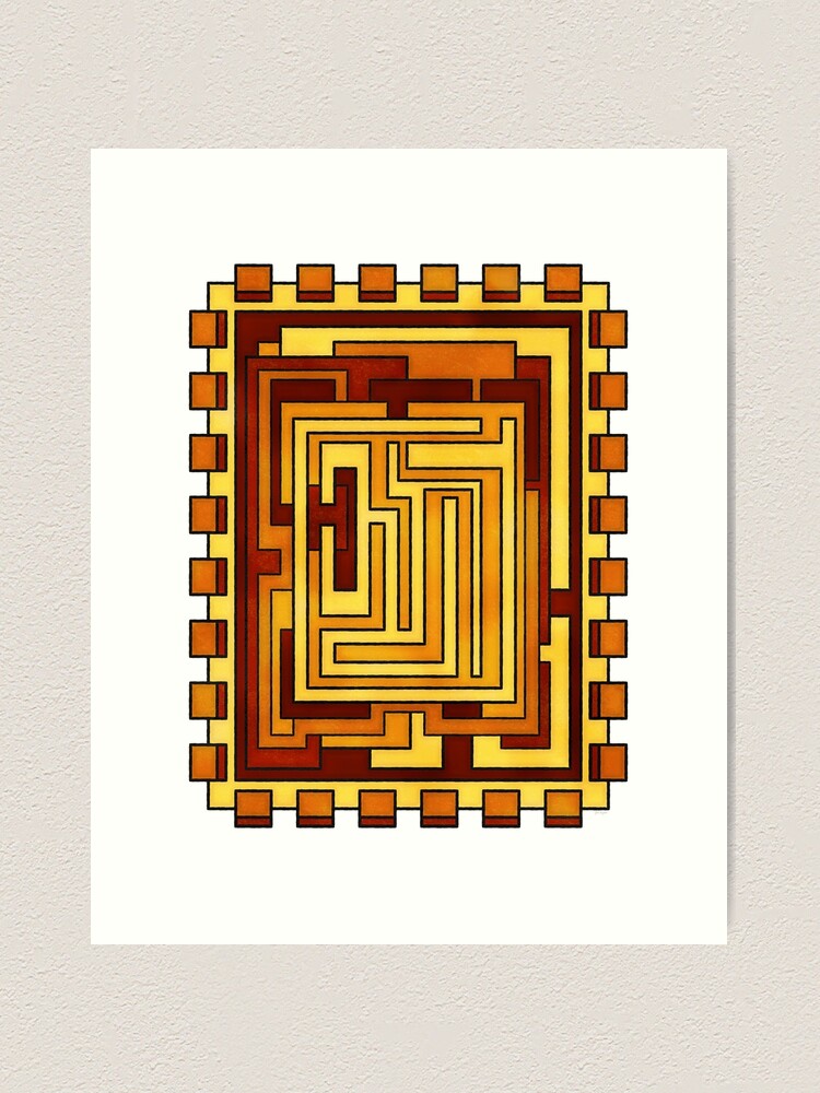 Alternate view of Sol - Geometric Art Deco Sun Art Print