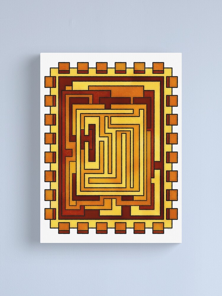 Alternate view of Sol - Geometric Art Deco Sun Canvas Print