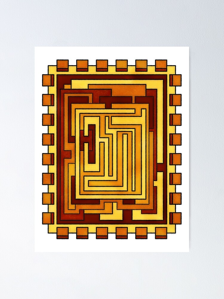 Alternate view of Sol - Geometric Art Deco Sun Poster