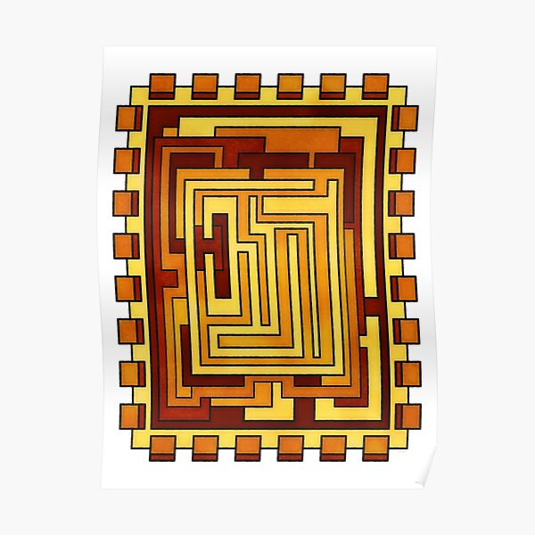 Sol - Geometric Art Deco Sun Poster