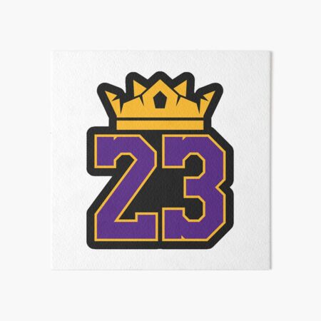 Lebron James Lakers Logo Art Board Print By Breadboys Redbubble