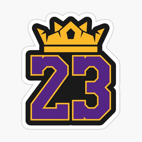 LeBron James Lakers Logo Sticker By BreadBoys | canoeracing.org.uk