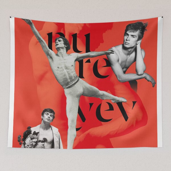 Item preview, Rudolf Nureyev Portrait Collage 2 designed and sold by STYLE + EXPRESSION.