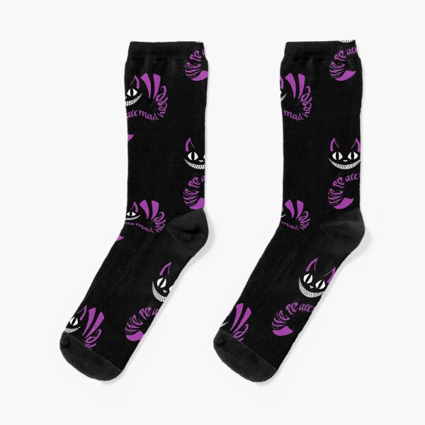 We're All Mad Here  Socks