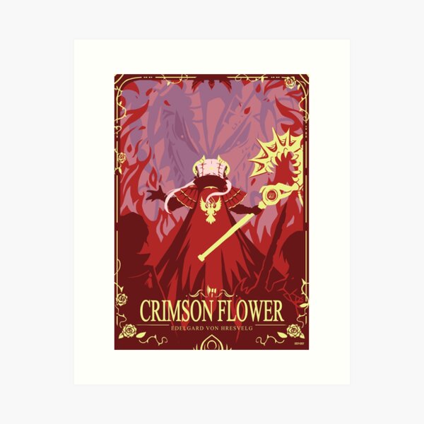 Crimson Flower Art Print