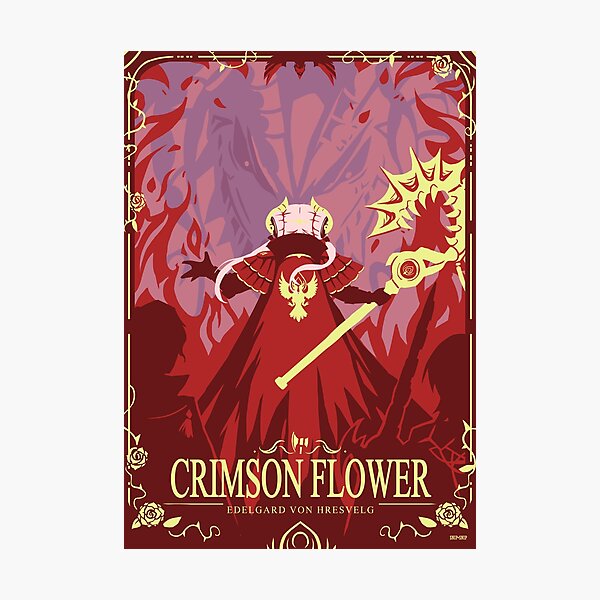 Item preview, Crimson Flower designed and sold by SnipSnipArt.