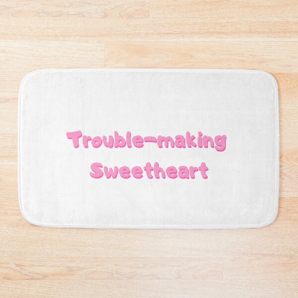 Item preview, Trouble-Making sweetheart kawaii print designed and sold by Lilpinkdinoshop.