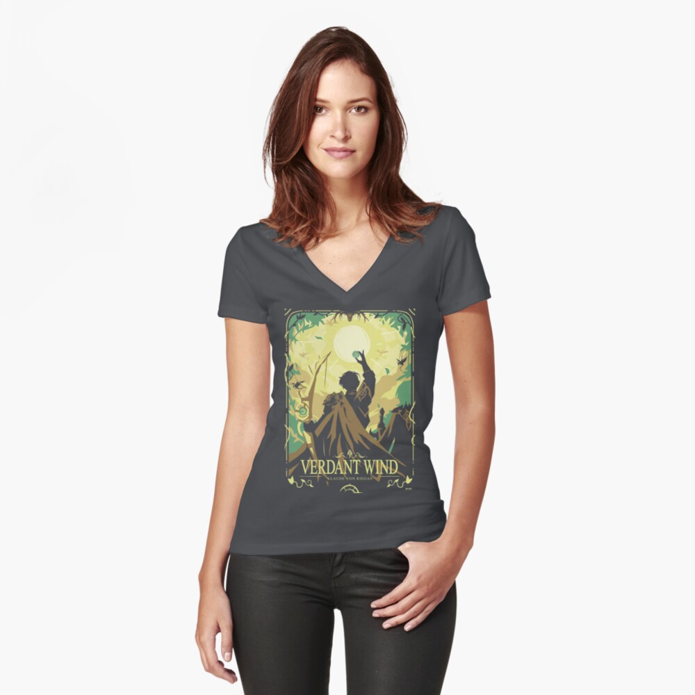 Item preview, Fitted V-Neck T-Shirt designed and sold by SnipSnipArt.