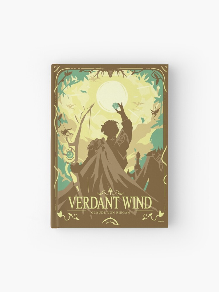 Thumbnail 1 of 3, Hardcover Journal, Verdant Wind designed and sold by SnipSnipArt.