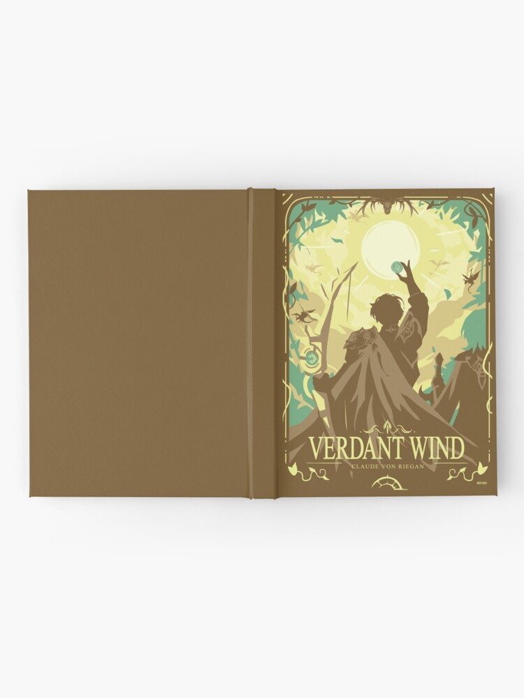 Thumbnail 2 of 3, Hardcover Journal, Verdant Wind designed and sold by SnipSnipArt.