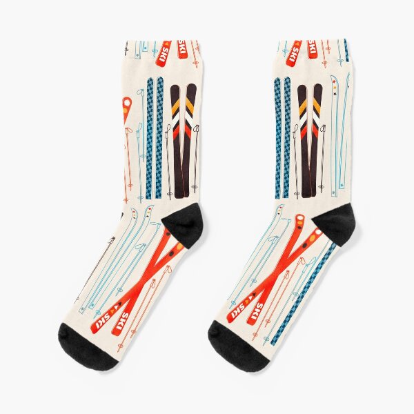 Fun Ski Pattern Socks for Men - Uptown Sox