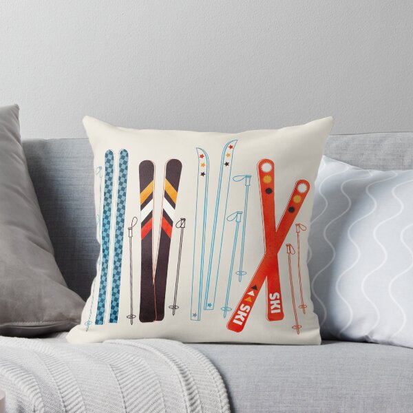 Artikel-Vorschau von Bunte Retro-Ski-Illustration, designt und verkauft von ShowMeMars.