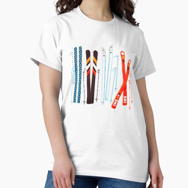 Item preview, Colorful Retro Ski Illustration designed and sold by ShowMeMars.