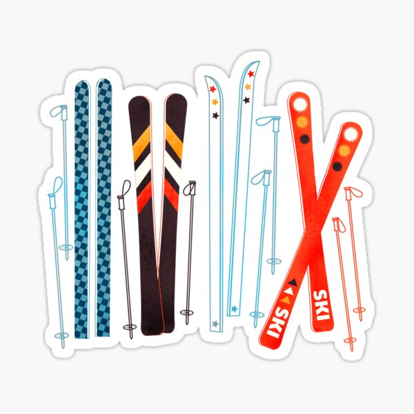 ski - ref.160  Autocollants-Stickers