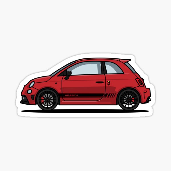 Abarth 595 Red Pegatina