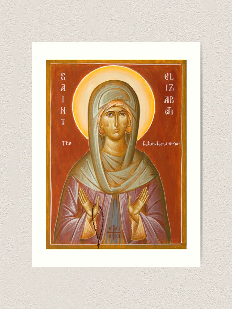 Alternate view of St Elizabeth the Wonderworker Art Print