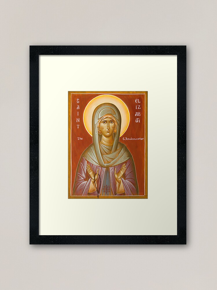 Alternate view of St Elizabeth the Wonderworker Framed Art Print