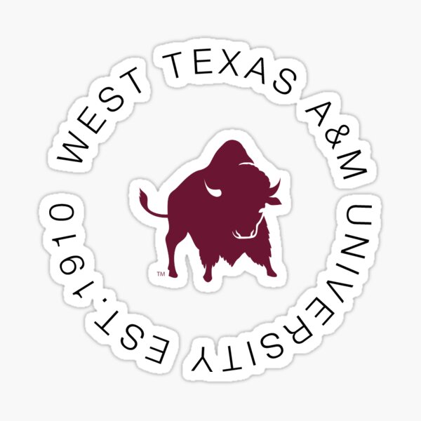 West Texas A&M University WTAMU Buffaloes Buffs Sticker Vinyl Decal Laptop Water Bottle Car Scrapbook Type 1 