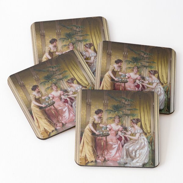 Item preview, Afternoon Tea by Frédéric Soulacroix - Old Masters Reproductions designed and sold by Xzendor7 Digital Art Creations.