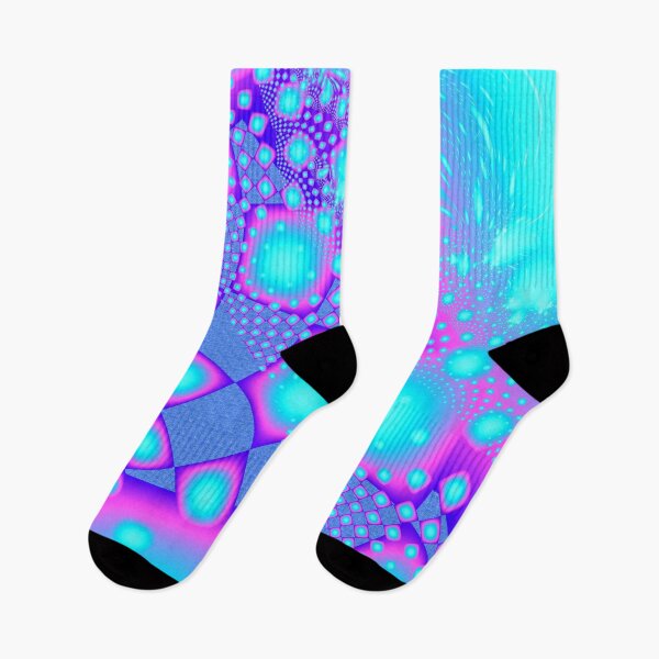 Item preview, Neon Molecules Psychedelic Fractal designed and sold by bohemianbound.