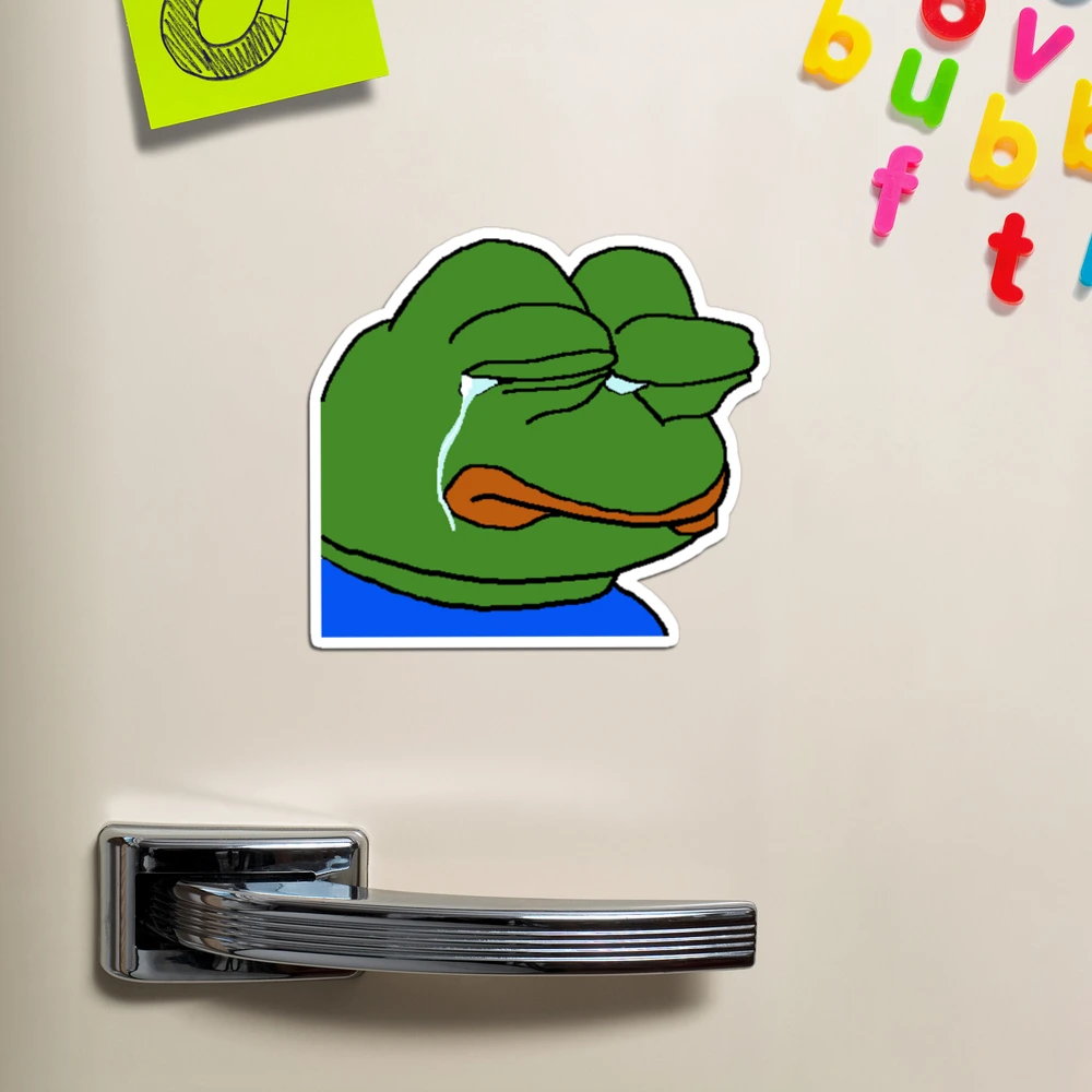 Crying Pepe Meme Magnet