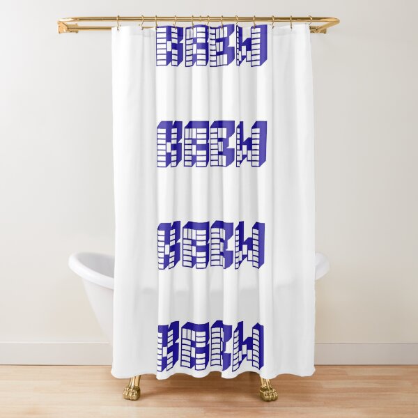 Krew Shower Curtains Redbubble - roblox denis daily shower curtain extra long bath decorations