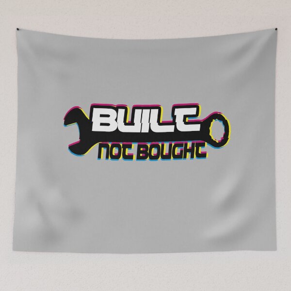 Item preview, Retro Built Not Bought designed and sold by Spoof-Tastic.