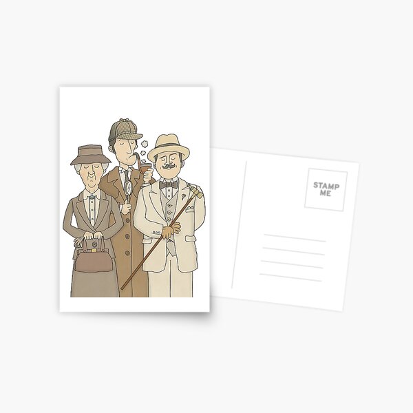 Detektive Postkarte