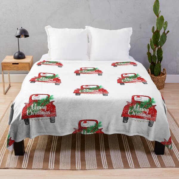 Item preview, Red Merry Christmas Vintage Red Santa Truck Sticker Shirt Mug Gifts designed and sold by RadicalDesigns.