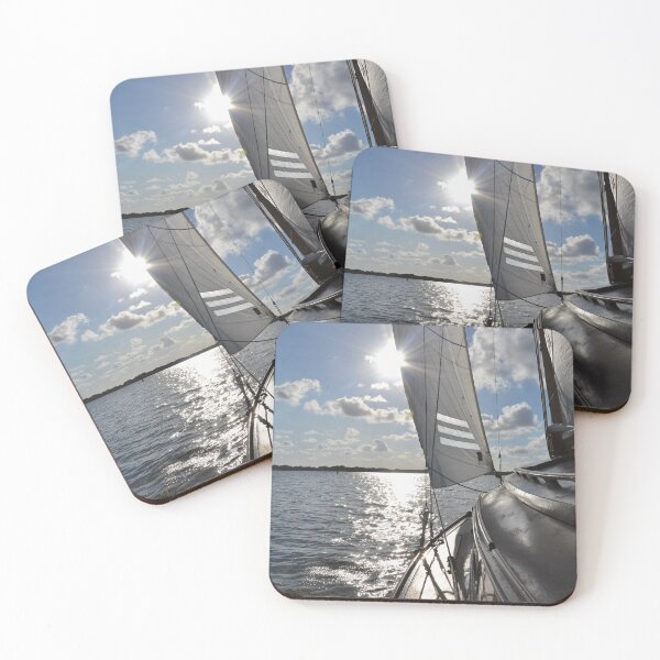 Item preview, Yacht Sailing Into Sun designed and sold by thelemmingface.