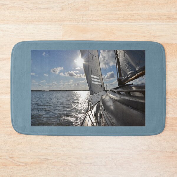 Item preview, Yacht Sailing Into Sun designed and sold by thelemmingface.