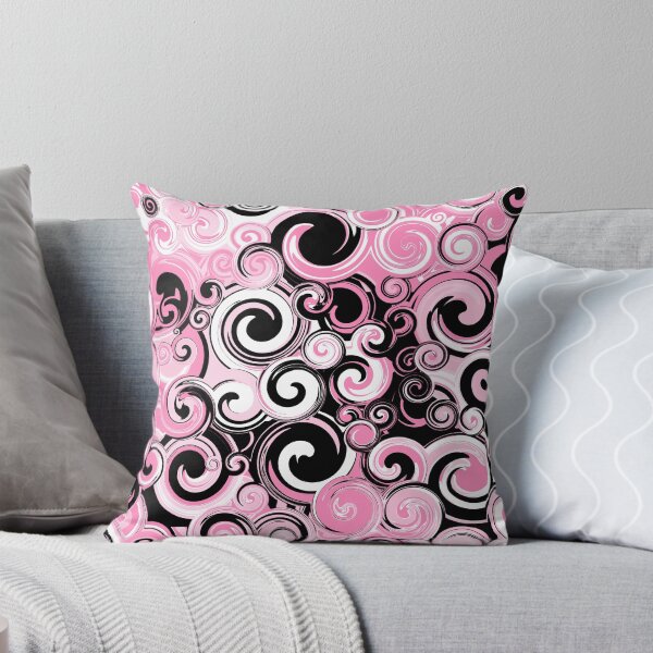 Item preview, Pink, Black and White Psychedelic Swirls designed and sold by Elsy's Art.
