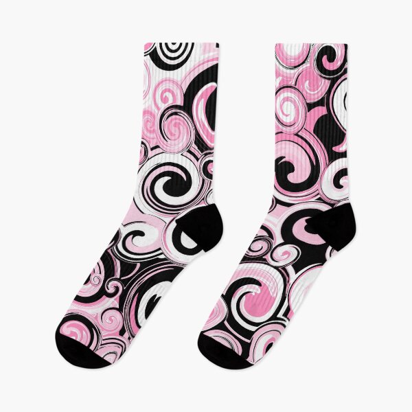 Item preview, Pink, Black and White Psychedelic Swirls designed and sold by Elsy's Art.