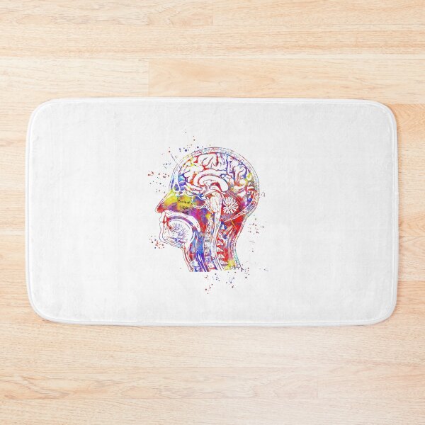 Item preview, Head anatomy, human head,brain anatomy, watercolor brain designed and sold by Rosaliartbook.