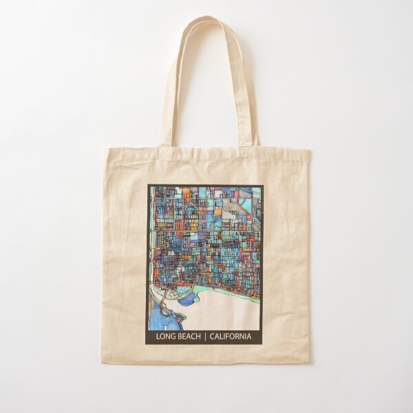 Long Beach, CA Cotton Tote Bag