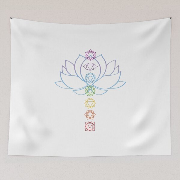 Item preview, Lotus Flower Rainbow Chakra Art for Mindfulness Yogis, Yoga Lovers designed and sold by glintintheeye.