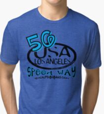 usa los angeles tshirt by rogers bros co Tri-blend T-Shirt