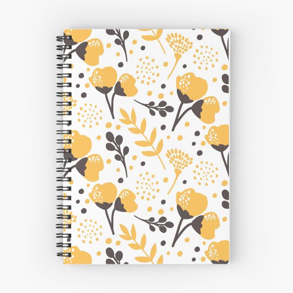 Item preview, Vines and Leaves - Yellow Flowers - White Background - New designed and sold by Spitfire July Doodles.