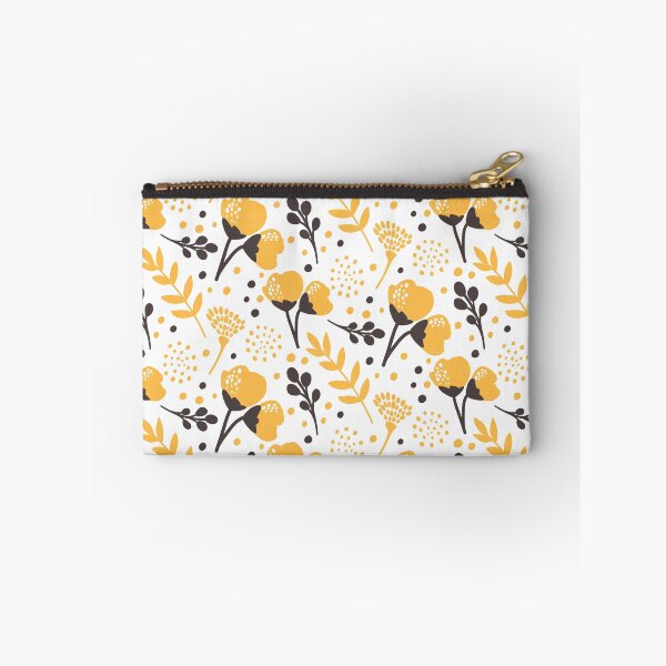 Item preview, Vines and Leaves - Yellow Flowers - White Background - New designed and sold by Spitfire July Doodles.